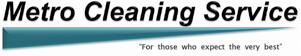 BEST metro cleaning service logo teal by Metro Cleaning Service
